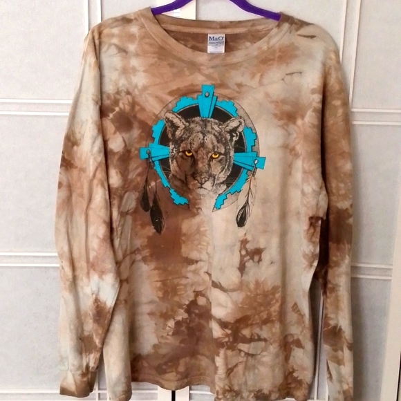 M&O Other - M&O Cougar Tie Dye Long Sleeve T Shirt